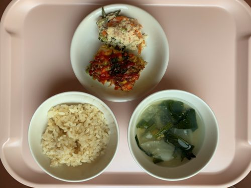 今日の給食