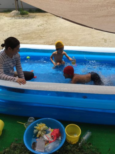 プール遊び！