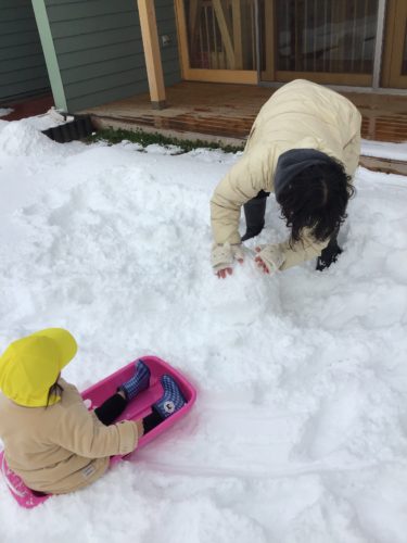 雪遊び！！②