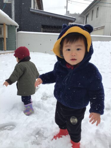 雪が降った！降った！