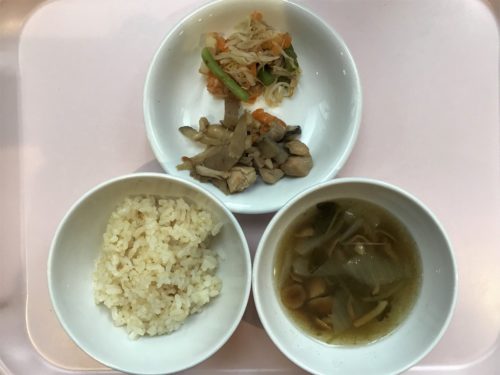 今日の給食