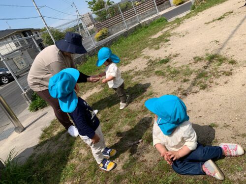 お散歩に行ったよ