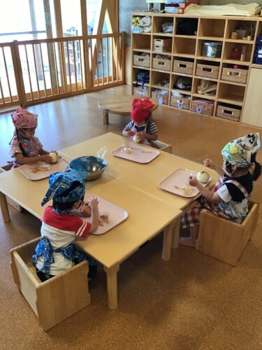 うさぎ組さんのクッキング