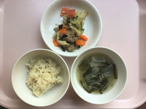 今日の給食