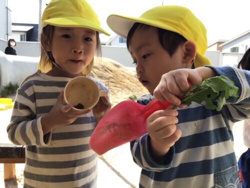 園庭でみんな一緒に☆