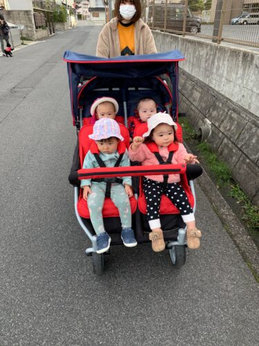 お散歩に行ったよ