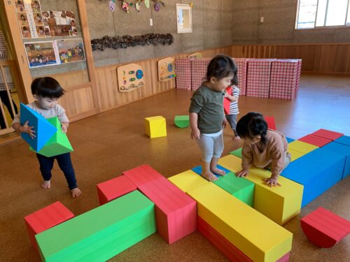 大型ソフト積み木！