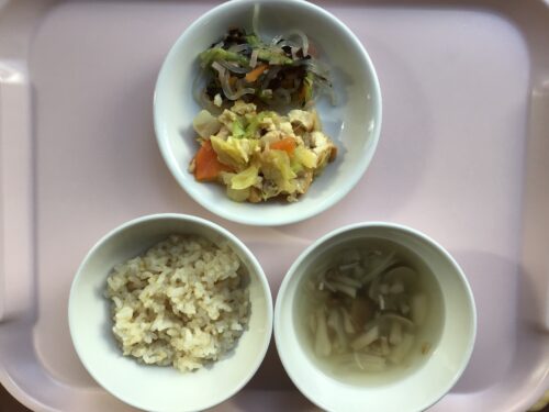 今日の給食