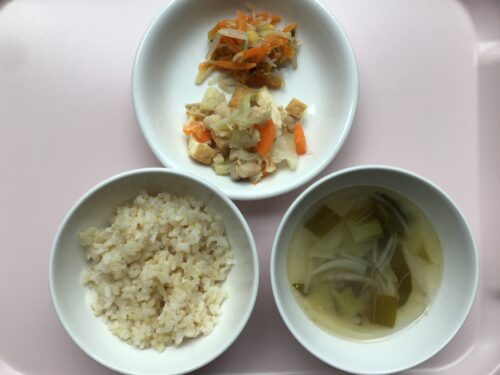 今日の給食