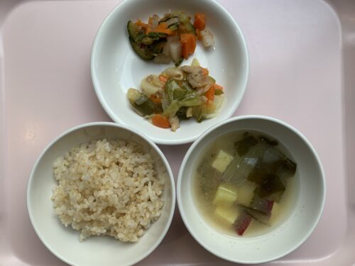 今日の給食