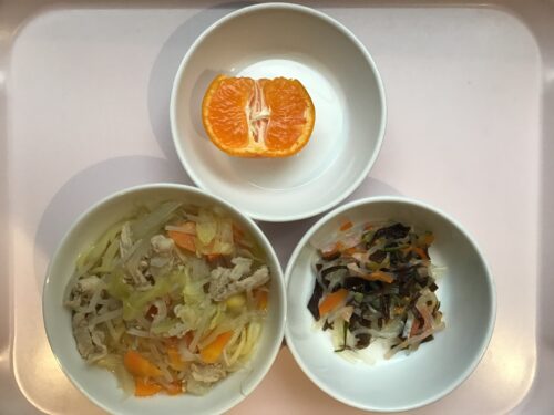 今日の給食
