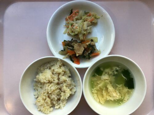 今日の給食