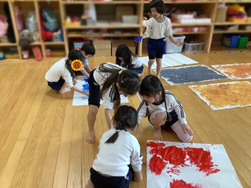 絵の具あそび