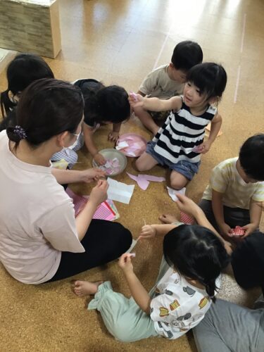 カニさんを作ったよ！