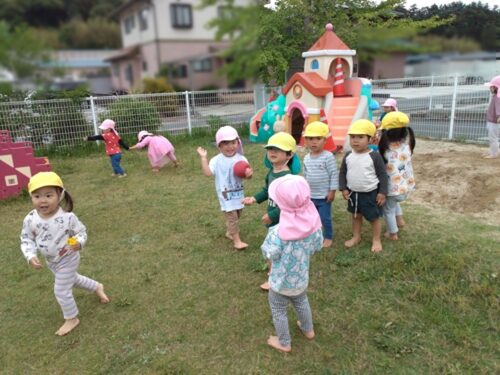 うさぎ組が融合乳児園へ☆