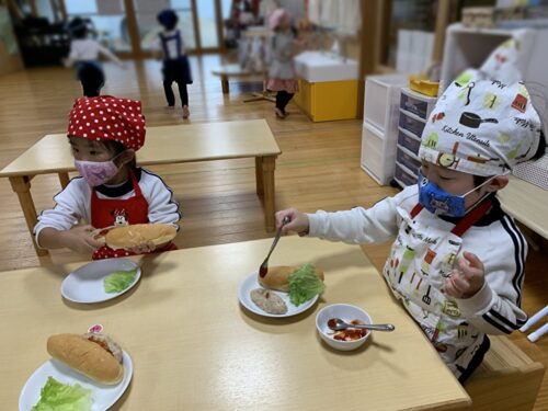 ハンバーガーを作ったよ☆